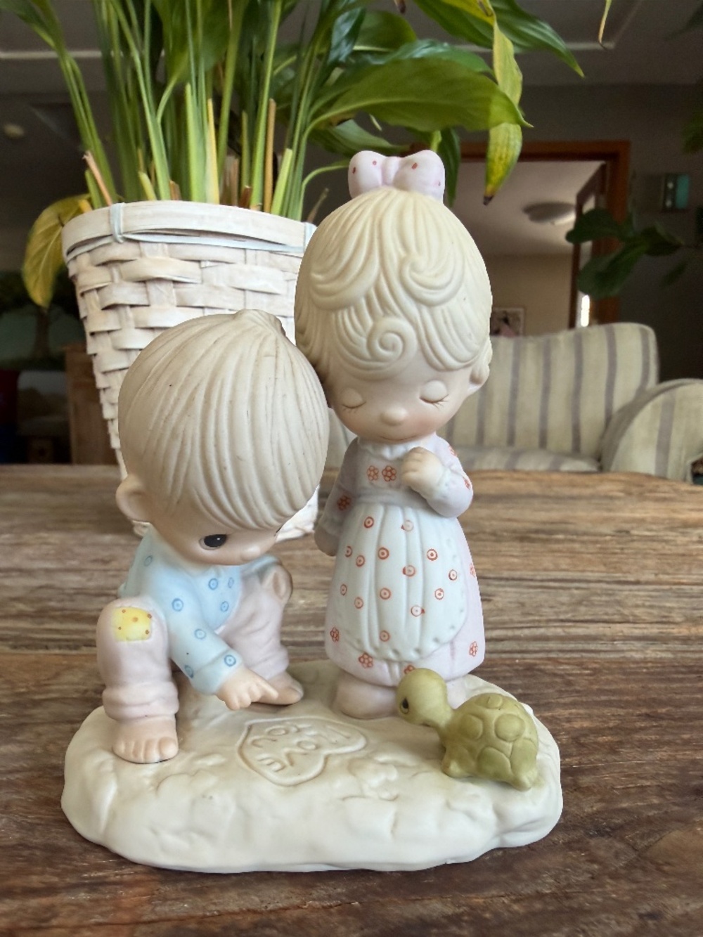 vintage Precious Moments "Thou Art Mine" Figurine (1979) by Jonathan & David